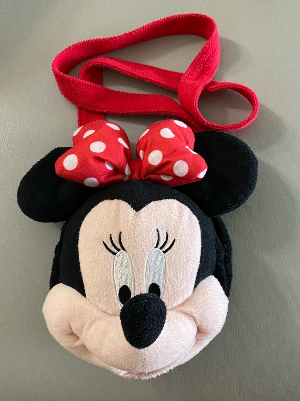 Disney Minnie Mouse Plush Cross Body Shoulder Bag 3D Purse